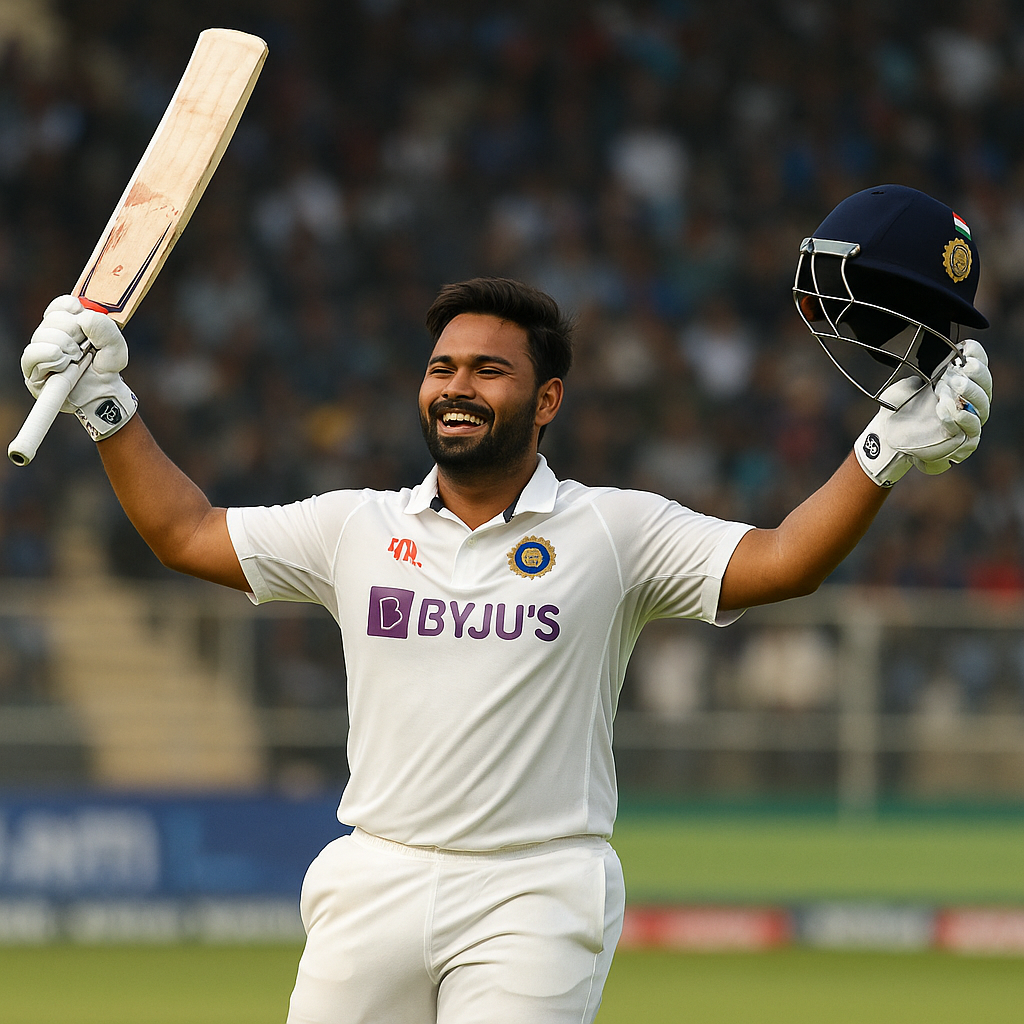 Rishabh Pant Creates History: First Indian to Score Twin Test Centuries in England
